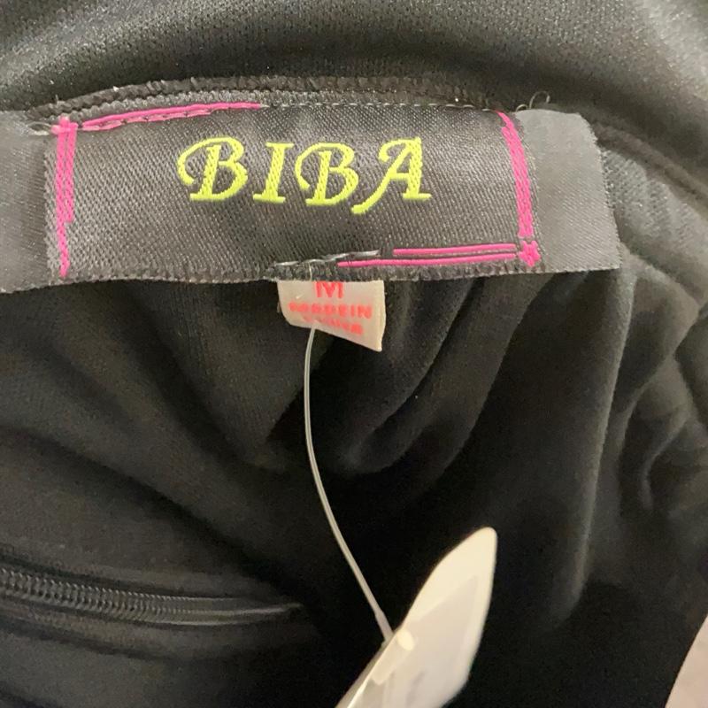 BIBA Black Glitter Mini Dress with Front and Back V-cut