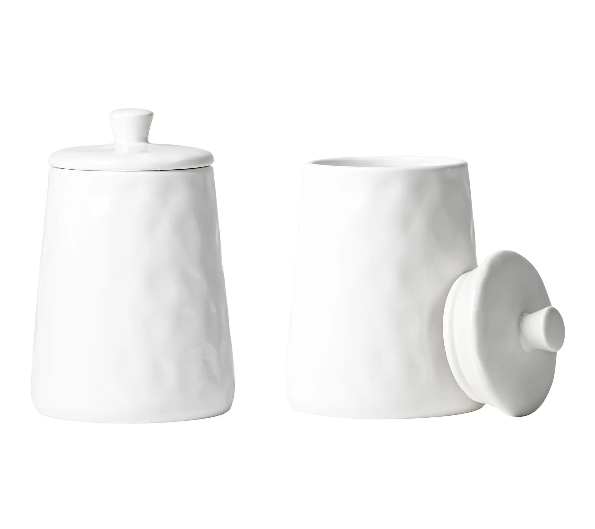 10 Strawberry Street Set of 2 Artisan Angular Canister, Medium
