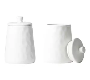 10 Strawberry Street Set of 2 Artisan Angular Canister, Medium