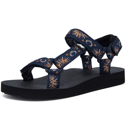 LAMINCOA Females' Sports Slide Sandals - Tear-Resistant Polyester Webbing, Arch Support, Soft Insole, Snug Synthetic Fit, Multi-Size Adjustable - Water Shoes for Walking/Hiking, Casual Outdoor Use