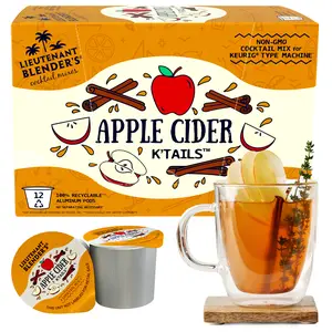 t. Blender's Apple Cider K'Tails - 12 K-Cup Compatible or Mix by Hand Single-Serve Non-GMO Apple Cider Drink Mix - Cocktail or Mocktail Pods - Made with Real Fruit - Gluten Free - 12ct Pack