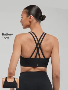 GLOWMODE FeatherFit Crossover Strap Sports Bra Spring Summer GLOWMODE FeatherFit Crossover Strap Sports Bra Spring Summer