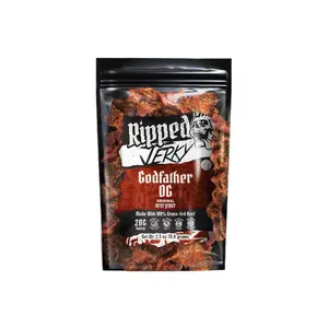 Ripped Beef Jerky Godfather OG Authentic Beef Bites Flavor