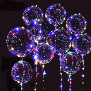 10 PACKS LED Bobo Balloons,Transparent LED Light Up Balloons,Helium Style Glow Bubble Balloons with String Lights for Party Birthday Wedding Festival Decorations (Colorful) wreaths for
