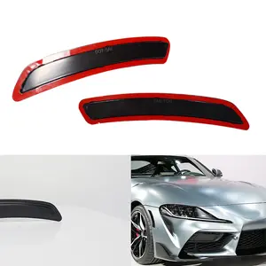2pcs Brand new and quality Smoke Lens Front Side Marker Reflector Pair For 2020 2021 2022 Toyota GR Supra