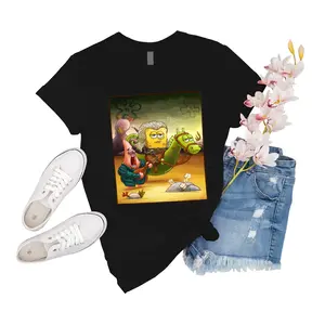 T-Shirt Unisex Spongebob Singing Spongebob Of Rivia Gift For Men Novelty Family Big Unisex Girl Short Friend Tee Event