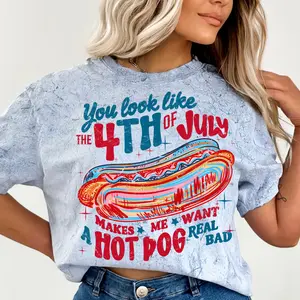 You Look Like the 4th of July Shirt ~ Unisex Apparel Relaxed Fit Printed In The USA Clothing Womenswear Casual Comfort Cotton Top Athletic Boho Chic