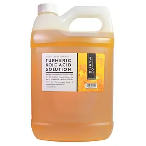 Olahoni Co (1 Gallon) Turmeric & Kojic Acid Solution for Dark Spots, Acne Scars, Uneven Skin. Help Deep Clean & Unclog Pores, Enhance Narutal Glow & Smooth Skin. Natural Ingredients, Plant Based, Vegan. Aloe, Licorice Root, Castor Oil, AHA