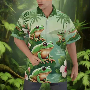 Frogs Aloha Hawaiians Men's Hawaiian Shirt