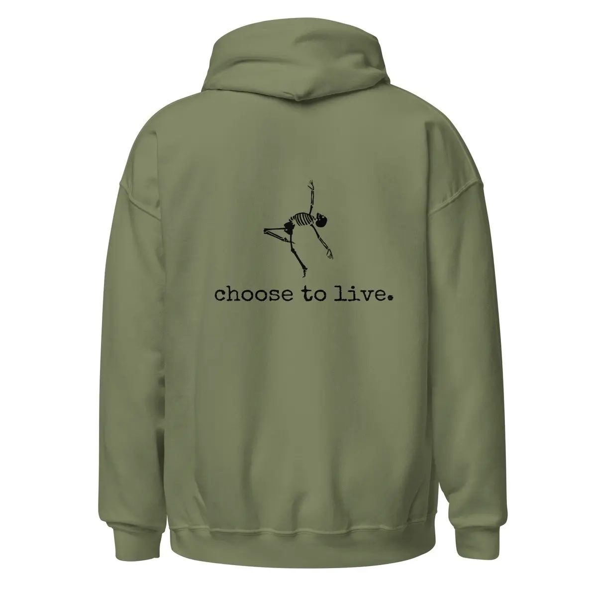 Choose to Live. Womans Comfortable Sobriety Hoodie.