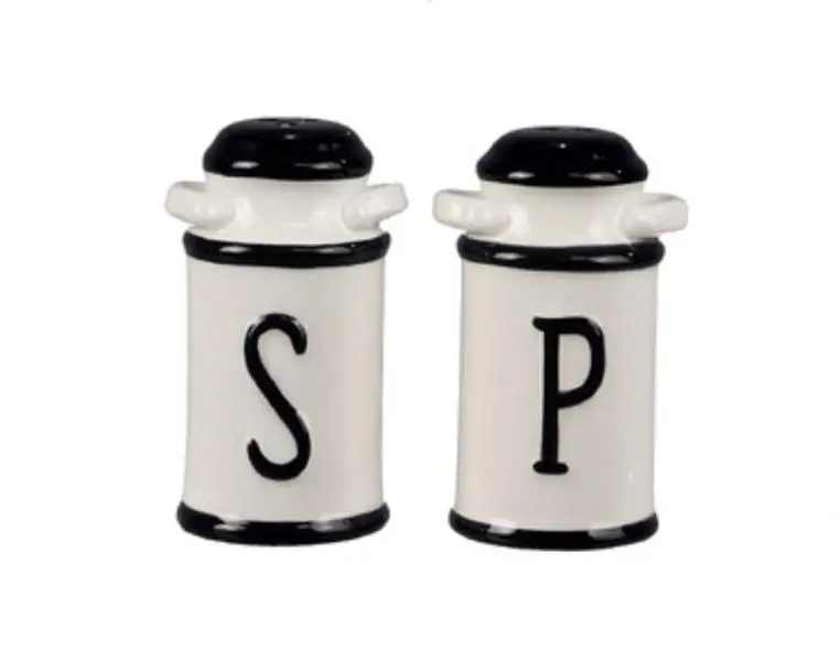 Iwgac 049-18928 Ceramic Milk Jug - Salt & Pepper