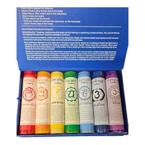 7 Chakra Aromatherapy Candle Set - Root to Crown Healing, Meditation & Energy Balancing Gift Se Decor Ornaments