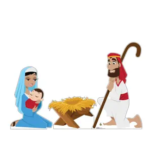 212 MAIN Advanced Graphics 3149 Single-Side Large 54x30 in. Nativity Scene Photo Cardboard Cutout, Kids' Party & Home Decor (Home Supplies)