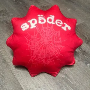 Tsunami Web Pillow - Red Spider Web Design, Soft and Cozy, Perfect for Home Decor