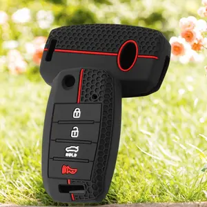Silicone Car Key Case Cover For Kia Picanto Sportage GT RIO 3 Cerato Soul K5 Ceed Optima Seltos Sorento Forte Stinger Telluride