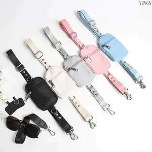 Adjustable Nylon Phone Lanyard with Detachable Mini Wallet, Crossbody & Wrist Strap, Secure Neck Lanyard with Zipper Pouch, Universal Fit for All Smartphones