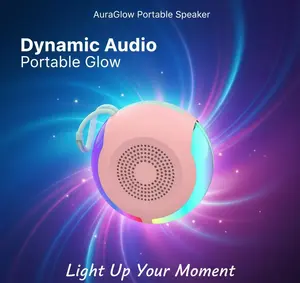 Outdoor Portable Mini Subwoofer HIFI Stereo Bluetooth Speaker RGB Colorful FM Radios For USB MP3 Player TWS Couplets SoundBoxs Smartphone Audio