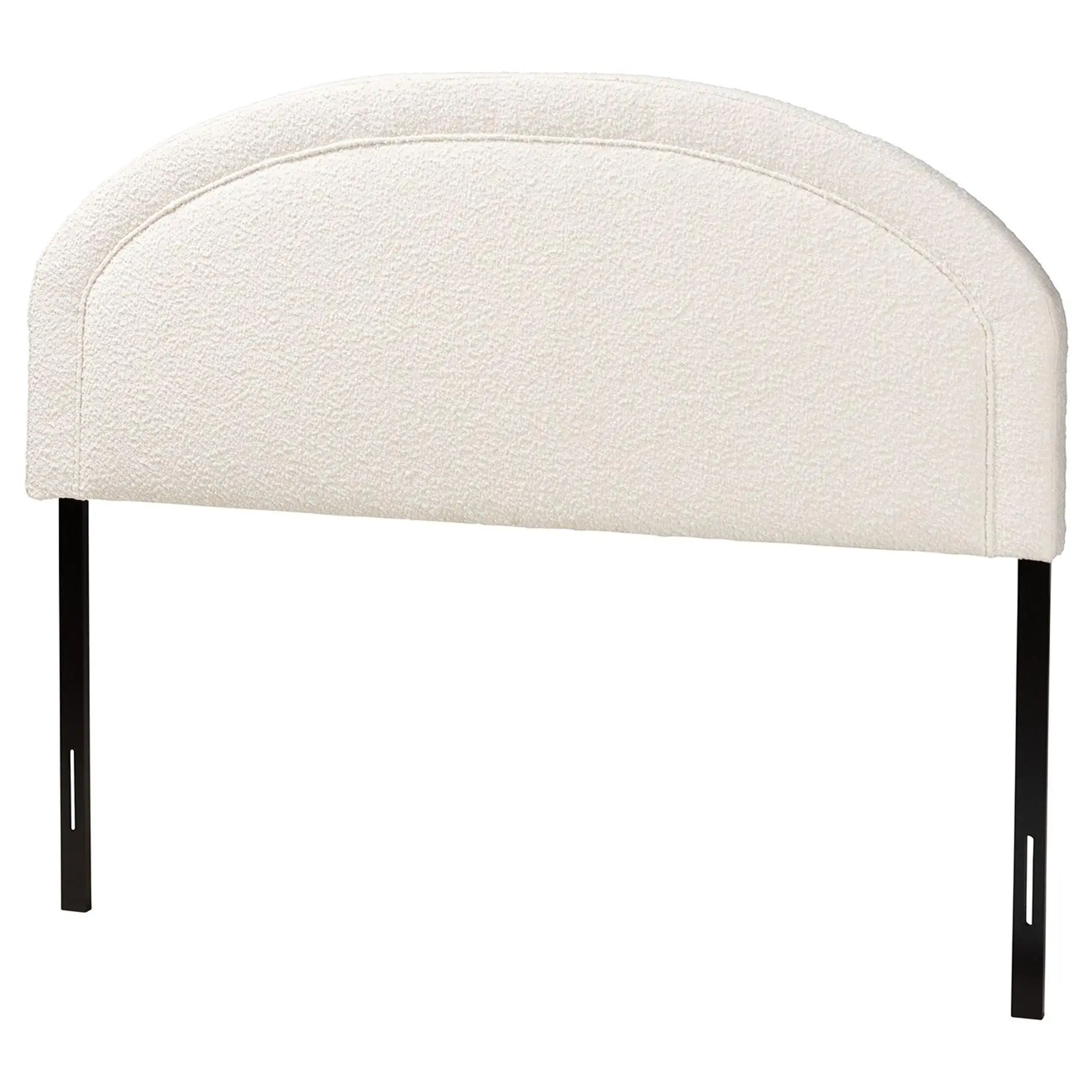 Baxton Studio Fiana Cream Boucle Fabric Queen Headboard Baxton Studio Fiana Cream Boucle Fabric Queen Headboard