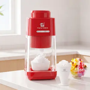 TMWINGS Ice Shaver & Crusher Machine, 50W High-Power Motor & Stainless Steel Blades for Shaved Ice, Snow Cones, Slushies, Ice Maker Machine, Cocktails - Home, Party & Commercial Use, Slushie Machine for home