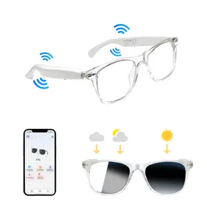 Smart Translation Glasses, Multifunction Wireless Bluetooth-compatible Smart Glasses with Headphones, Unisex Language Translator, Wearable