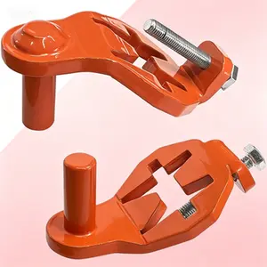 Heavy Duty Gate Hanger Pins, Steel Gate Hinges for Metal T Post, Hang a Gate from a T Post Target Hanger, Farm Gate Hinges Easy to Install, Garden Backyard Gate Hardware Reusable Patent