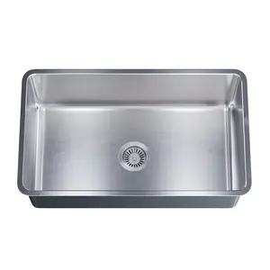 Dowell 30" Kitchen Undermount Sink - 9" Deep, Small Radius Corners, Stainless Steel 18 Gauge - 6005 Series