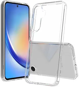 Clear Case for Samsung Galaxy A35, Aquaflex Semi-Flexible TPU [Shock Absorbing] Transparent Phone Cover