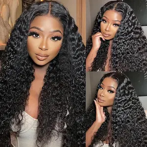 Asteria Hair Glueless Wig Deep Wave 7x4 Lace Front Human Hair Wig Ready To Go Wig with Pre-Cut Lace
