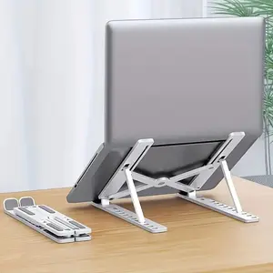 Adjustable height laptop stand, portable foldable cooling base, Christmas and New Year office gift, suitable for home, office and travel, made of sturdy ABS material, ergonomic design, compatible with laptops, tablets and mobile phones