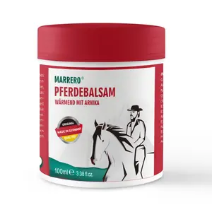 Marrero German Import Horse Ointment with Horse Chestnut & Arnica Montana, Organic Extra Strength Warming Massage Gel for Joint & Muscle Treatment, Therapeutic Wellness Relief Nourishing Body Oil