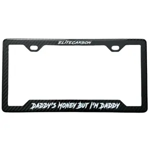“Daddy's Money But I'm Daddy" Carbon Fiber Plate Frame