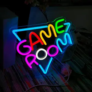 Game Room Neon Sign, RGBIC Neon Lights, 1 Count USB Powered Interface Electronic Lamp, LED Game Neon Sign, Gaming Wall Decor, Best Gamer Gifts for Boys