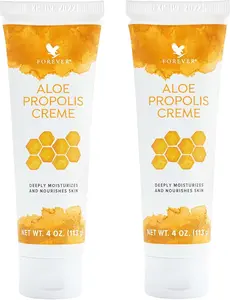Forever Living - Aloe Propolis Creme - Skin Nourishment with Aloe Vera and Bee Propolis - Moisturizing Cream with Vitamins A, E & C - 4 oz (2 Pack)