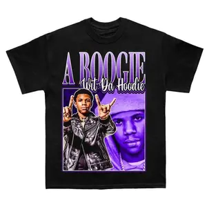 A Boogie Wit Da Hoodie Rapper Vintage Black T-Shirt,
