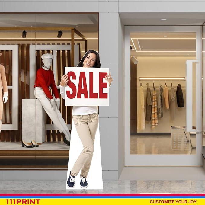 Custom Life Size Cardboard Cutout, Personalized Photo Standup, High Resolution Print, Decor for Weddings, Birthdays, Graduations & Events, 1-8 FT to Choose, Upload Your Photo Decoration Water Proof Water Proof