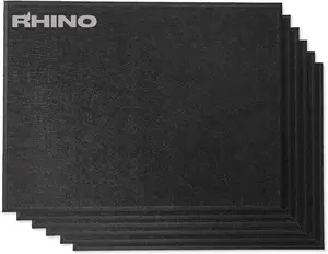 Windscreen Supply Co. Rhino Acoustic Sound Panel,High Density, Eco-Friendly, Odor-less, 16x12, Black - RHP1612B