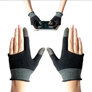 Non slip  fingertips  cots ultra thin breathable  games sleeve mobile  game finger gloves conductive  fiber tough  Screen  gloves