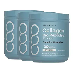3 Botte NeoCell Collagen Bio-Peptides Powder 20oz -MR Grassfed Protein Supplement-Advanced with 18 Essential Amino Acids