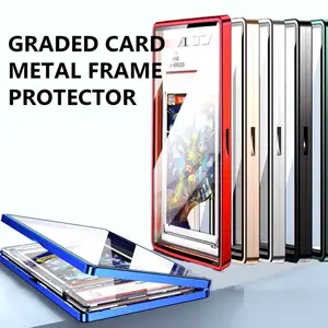 Metal Magnetic Case for PSA Graded UV Protective Cover Stackable 35pt BLUE - Perfect for Collectors