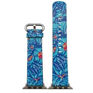Olivia Pratt Abstract Faux Leather Watch Band #1