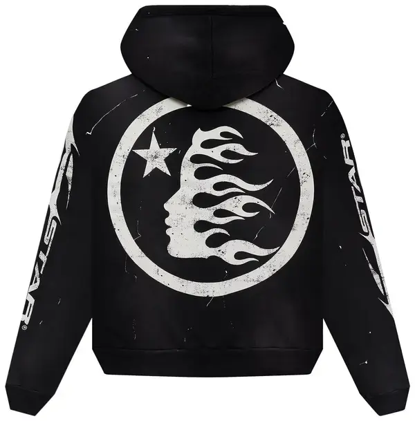 Hellstar HStar Hoodie – Y2K Graphic Sweatshirt, Dark Streetwear Pullover, Retro Urban Fashion, Edgy Alternative Casual Wear