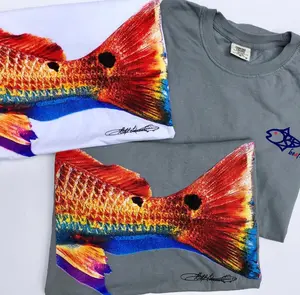 Double Dot Redfish Tail – Comfort Colors Cotton T-Shirt