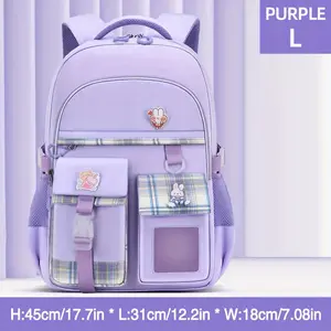 Primary Schoolbag Children's Backpack Girl School Bag Ultra-light Ridge Girls' Backpack For School Opens, Ideal choice for Gifts