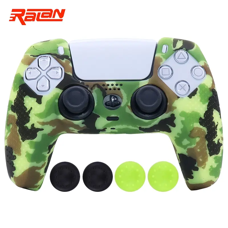 Anti-slip Soft Silicone Protective Case For Playstation 5 PS5 Gamepad Skin Cases Cover Shell Joystick Case Console Accessory Console Controller Accessories Gaming Console Accessories for PS5
