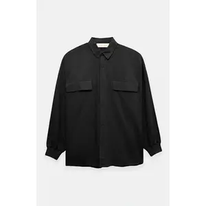 Fear of God ESSENTIALS Men's Jet Black Oxford Button Down Shirt