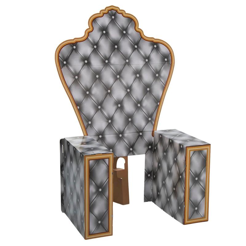 44" x 23" x 71" 3D Royalty Chair Cardboard Cutout Stand-Up