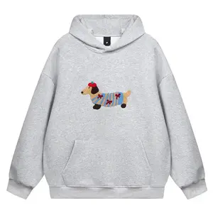 Cartoon Dog Hoodie Couple Hooded Sweatshirt Long Sleeve Pullover Oversized Hoodies 2025 Outfits