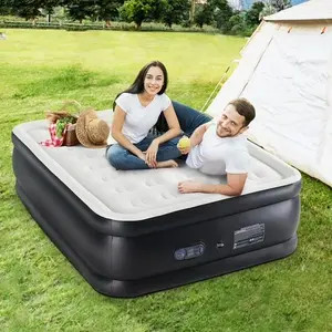 Twin Air Mattress with Built in Pump, 600LBS Weight Capacity for Camping, Home, Guests