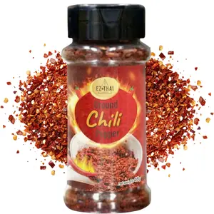EZ THAI Red Intense Flavor & Heat Chili Pepper Flakes 1.69 ounces - Versatile Spice for Exquisite Dishes - Mixed Thai, Chinese, USA, Indian, Mexican Food