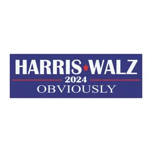 Harris Walz 2024 Obviously, Car Magnet, Bumper Sticker, Kamala Harris for President, Funny Sticker, Snarky Magnet